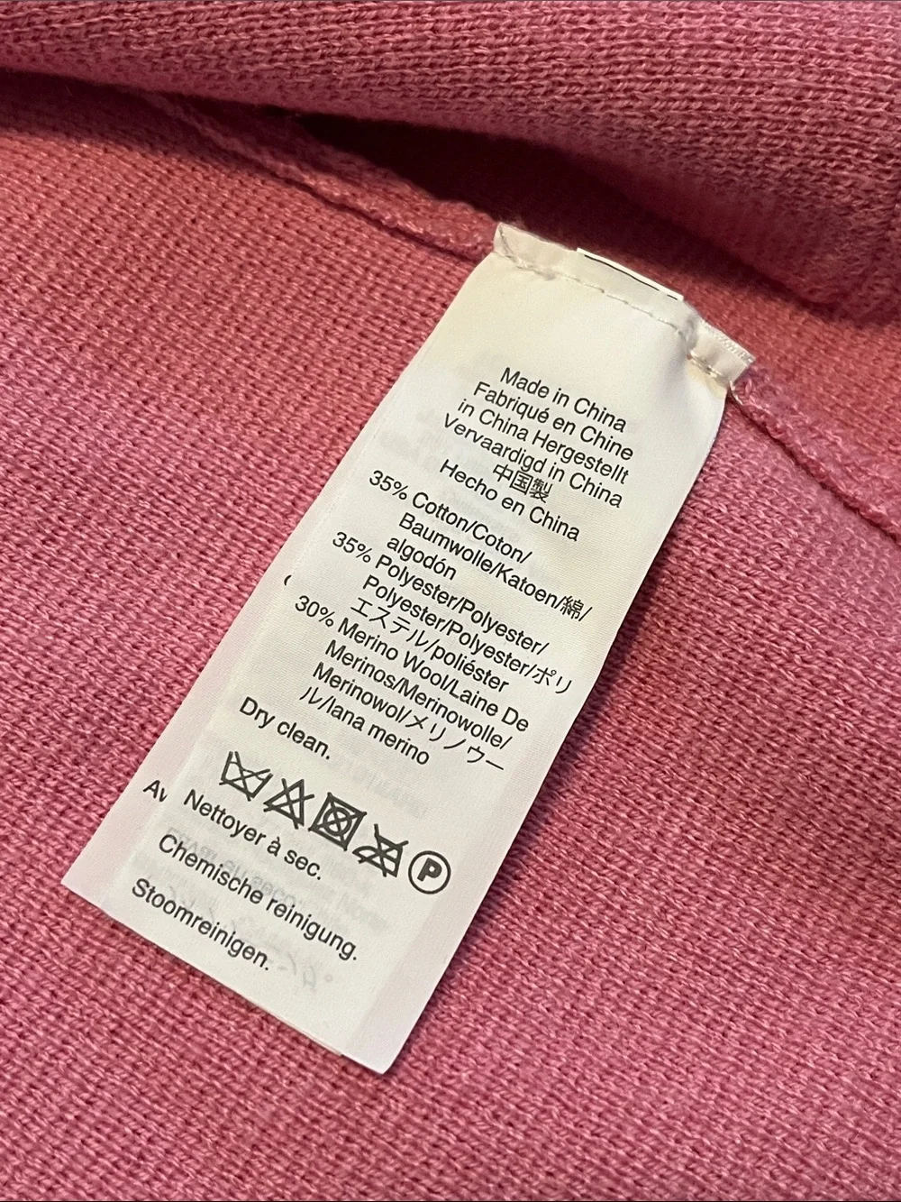 J.Crew Pink Merino Wool Blend Open Front Sophie Sweater Blazer Women’s Small